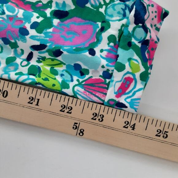 Lilly Pulitzer Girls Mini Sammy Pajama Set Multi Dive Bar Girls 12 Ocean Floral - Picture 15 of 15